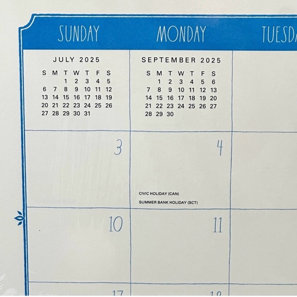 Rae Dunn Desk Blotter Planner Calendar 17 Month Calendar August 2025- Dec.2026 - Picture 4 of 6